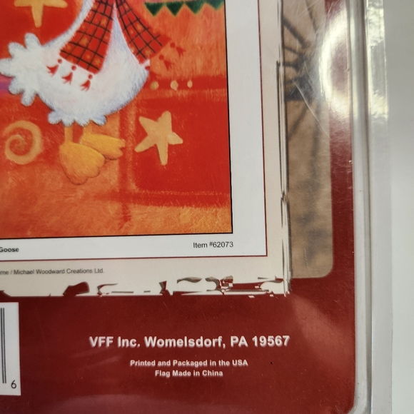 Elizabeth Ross Decorative Flag Banner 24X36 Christmas Goose 2 Sided Printing - Picture 3 of 9